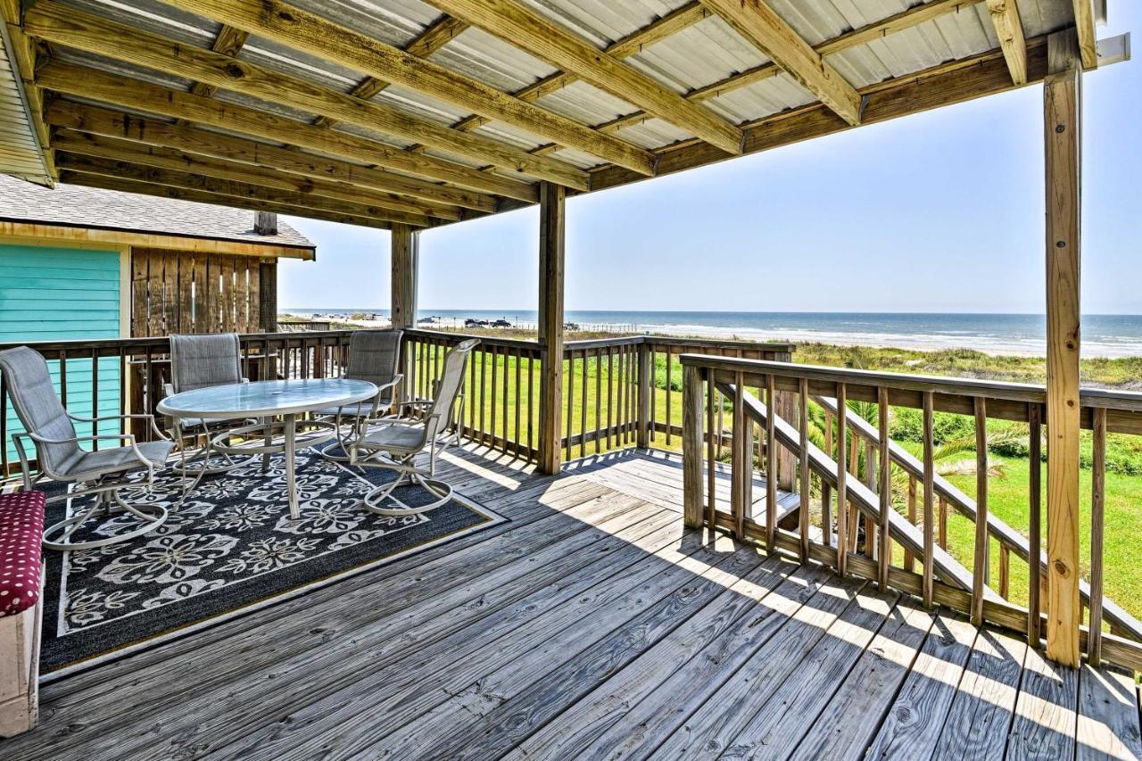 Galveston Beach House With Private Deck And Gulf Views Exterior foto