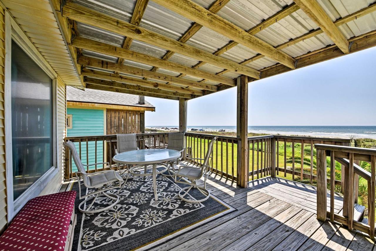 Galveston Beach House With Private Deck And Gulf Views Exterior foto
