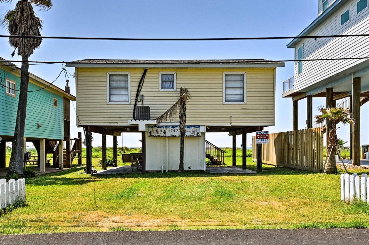 Galveston Beach House With Private Deck And Gulf Views Exterior foto